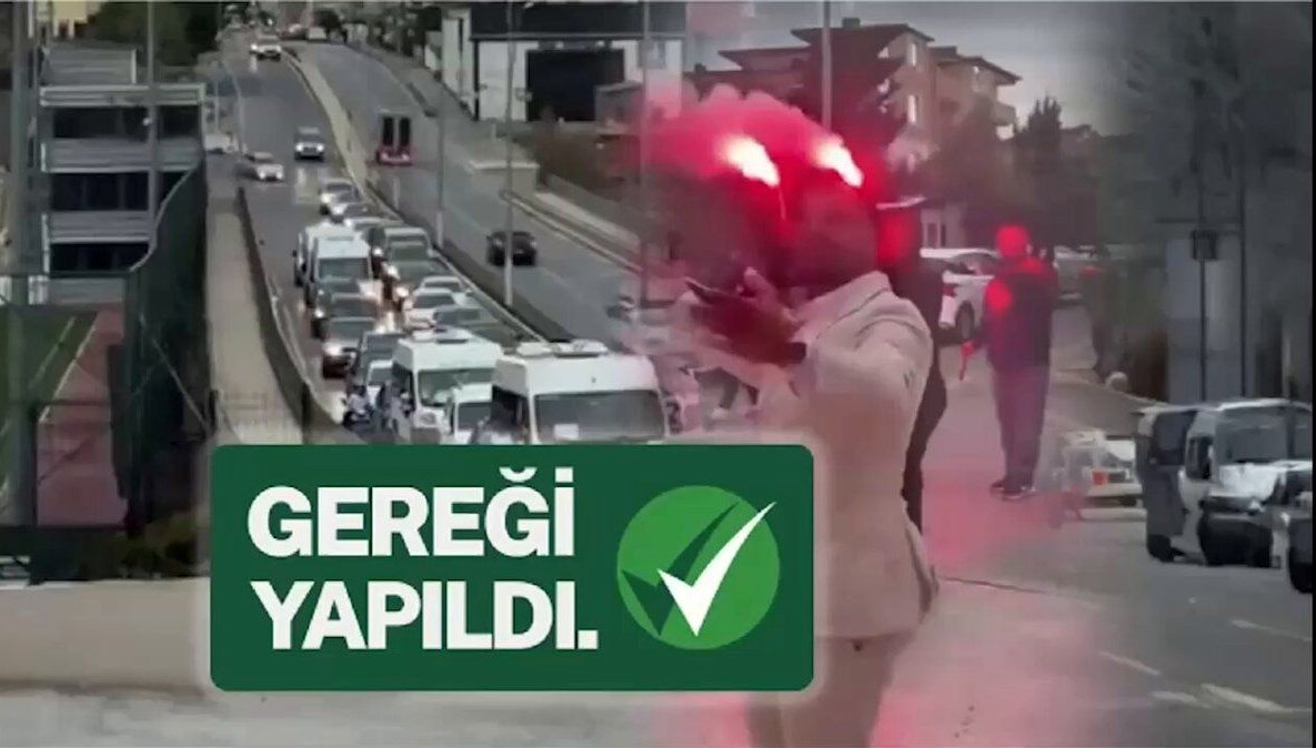 Düğün konvoyu yolu kapattı herkes ceza yedi