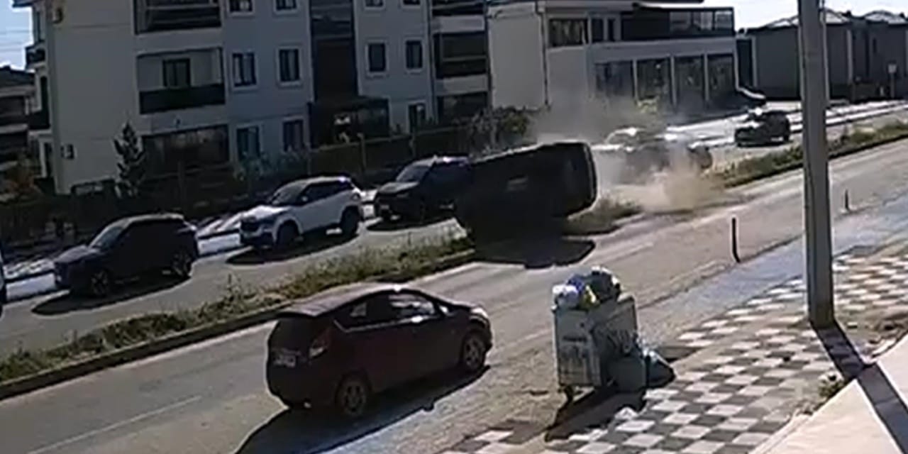 Çorlu’da Trafik Kazası: Takla Atan Otomobilde 5 Yaralı